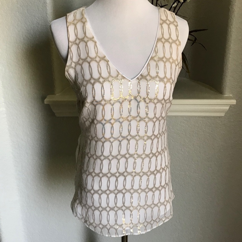 White House Black Market silk top